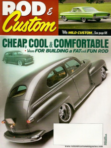 ROD & CUSTOM 2007 MAR - STOCK COLUMN UPDATED, 1955 CHEVY HOOD PEAKED*